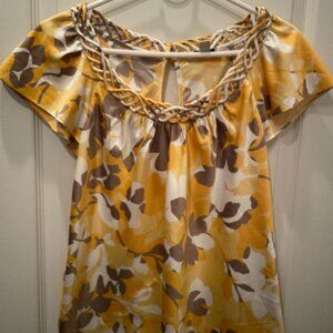 Banana Republic Short Sleeve Floral Women Blouse